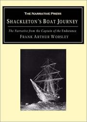 Cover of: Shackleton's Boat Journey by Frank Arthur Worsley