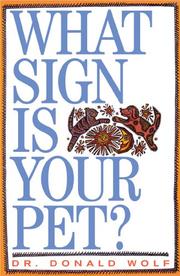 What sign is your pet? by Donald Wolf