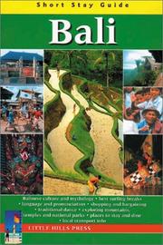 Cover of: Short Stay Guide: Bali (Short Stay Guides)