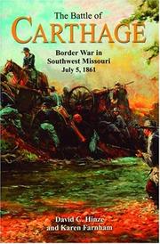 Cover of: The Battle of Carthage by David C. Hinze, Karen Farnham