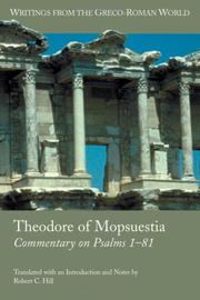 Cover of: Theodore of Mopsuestia: Commentary on Psalms 1-81 (Society of Biblical Literature) (Society of Biblical Literature)