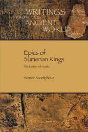 Cover of: Epics of Sumerian Kings: The Matter of Aratta (Writings from the Ancient World) (Writings from the Ancient World)