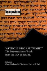 Cover of: "As those who are taught": the interpretation of Isaiah from the LXX to the SBL