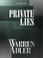 Cover of: Private Lies