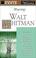 Cover of: The Poetry of Walt Whitman (Ultimate Classics)