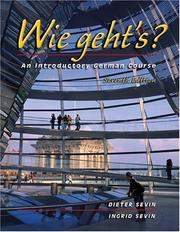 Cover of Wie geht's? by Dieter Sevin