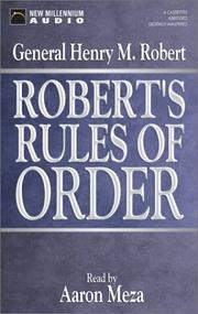 Cover of: Roberts' Rules of Order by 