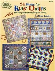 Cover of: 24 blocks for kids' quilts: full size patterns for foundation piecing