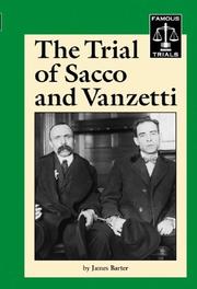 Cover of: Famous Trials - The Trial of Sacco and Vanzetti (Famous Trials)