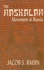 Cover of: The Haskalah Movement in Russia by Raisin, Jacob S.