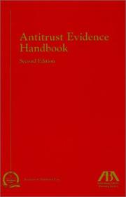 Cover of: Antitrust Evidence Handbook