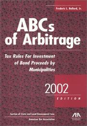 Cover of: ABCs of Arbitrage: ABA Section of Antitrust Law