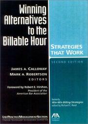 Cover of: Winning alternatives to the billable hour | 