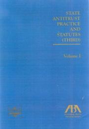 Cover of: State Antitrust Practice and Statutes