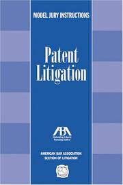 Cover of: Model jury instructions: patent litigation.
