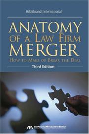 Cover of: Anatomy of a Law Firm Merger | Hildebrandt International