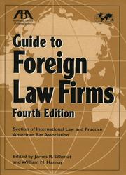 Cover of: ABA Guide to Foreign Law Firms by James R. Silkenat