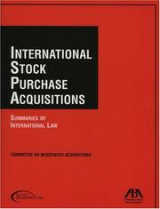 International Stock Purchase Acquisitions by Committee on Negotiated Acquisitions