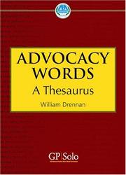 Cover of: Advocacy Words: A Thesaurus