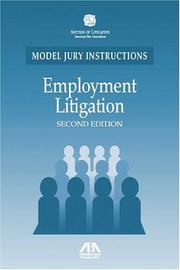 Cover of: Employment Litigation: Model Jury Instructions