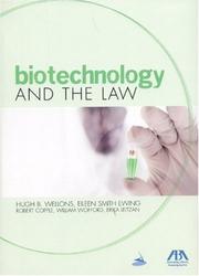 Cover of: Biotechnology and the Law