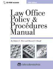 Cover of: Law Office Policy & Procedures Manual