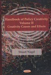 Cover of: Handbook of Policy Creativity: Creativity Causes and Effects (Handbook of Policy Creativity)