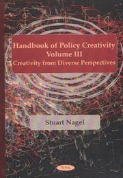 Cover of: Handbook of policy creativity by Stuart Nagel (editor).