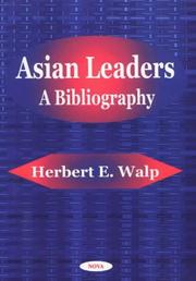 Asian leaders by Herbert E. Walp