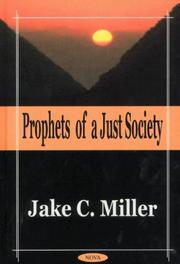 Cover of: Prophets of a Just Society