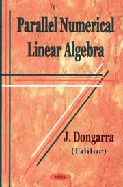 Cover of: Parallel numerical linear algebra