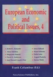 Cover of: European Economic and Political Issues (European Economic & Political Issues)