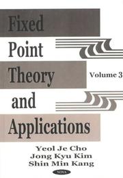 Cover of: Fixed Point Theory and Applications
