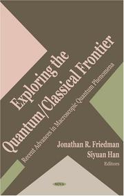 Front cover of Exploring the Quantum/Classical Frontier by Unknown