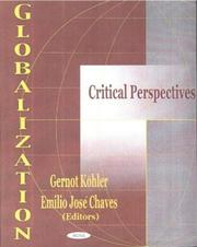 Cover of: Globalization: Critical Perspectives