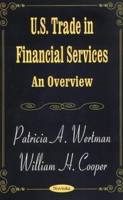 Cover of: U.S. trade in financial services | Patricia A. Wertman