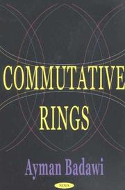 Cover of: Commutative rings