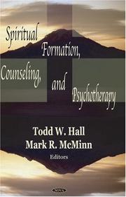 Cover of: Spiritual Formation, Counseling, and Psychotherapy