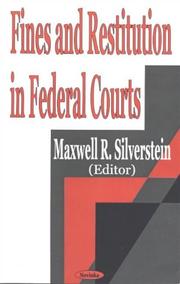 Cover of: Fines and restitution in federal courts | 