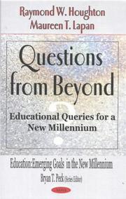 Cover of: Questions from beyond: educational queries for a new millennium