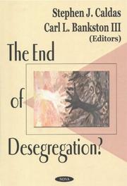 Cover of: The End of Desegregation?