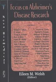 Cover of: Focus on Alzheimer's Disease Research