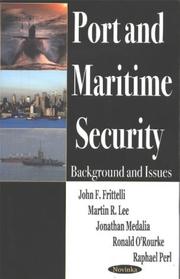 Cover of: Port and Maritime Security: Background and Issues