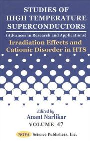 Cover of: Irradiation effects and cationic disorder in HTS