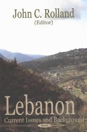 Cover of: Lebanon: Current Issues and Background