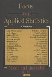 Cover of: Focus on applied statistics