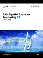 Cover of: SAS High-performance Forecasting 9.1 User's Guide