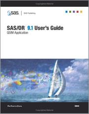 Cover of: SAS/OR 9.1 User's Guide by SAS Institute