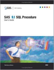 Cover of: SAS 9.1 SQL Procedure User's Guide by SAS Institute