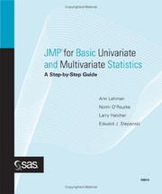 Cover of: JMP for basic univariate and multivariate statistics: a step-by-step guide
